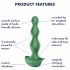 Satisfyer Lolli-Plug 2 - Rechargeable, Waterproof Anal Vibrator (Green) 