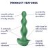 Satisfyer Lolli-Plug 2 - Rechargeable, Waterproof Anal Vibrator (Green)