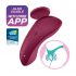 Satisfyer Sexy Secret - Smart Waterproof Panty Vibrator (Burgundy) 