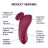 Satisfyer Sexy Secret - Smart Waterproof Panty Vibrator (Red)