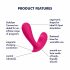 Satisfyer Top Secret - Smart Dual-Motor Vibrator (Pink) 