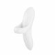 Satisfyer Bold Lover - Rechargeable, Waterproof Finger Vibrator (White) 