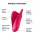 Satisfyer High Fly - Rechargeable, Waterproof Clitoral Vibrator (Magenta) 