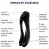 Satisfyer Candy Cane - Rechargeable, Waterproof Double-Ended Vibrator (Black) 