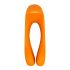 Satisfyer Candy Cane - Rechargeable, Waterproof Dual Vibrator (Orange) 