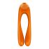 Satisfyer Candy Cane - Rechargeable, Waterproof Dual Vibrator (Orange) 