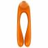 Satisfyer Candy Cane - Rechargeable, Waterproof Dual Vibrator (Orange) 