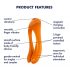 Satisfyer Candy Cane - Rechargeable, Waterproof Dual Vibrator (Orange) 