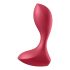 Satisfyer Backdoor Lover - Rechargeable, Waterproof Anal Vibrator (Red) 