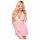 Penthouse Sweet & Spicy - Lace Dress and Thong with Neck Strap (Pink) 