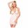 Penthouse Sweet & Spicy - Lace Dress with Choker and Thong (White)  - M/L