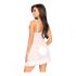 Penthouse After Sunset - Sheer Babydoll and Thong (White) 