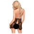 Lace Strap Babydoll and Thong Set (Black) - Penthouse Libido Boost 