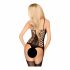 Penthouse Bomb Squad - Spicy Mesh Bodysuit Set (Black) 