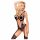 Penthouse Wild Virus - Strappy Fishnet Bodysuit (Black)  - XL