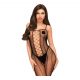 Penthouse Lusciously Striped Open Bodysuit (Black) 