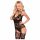 Lace and Fishnet Strapped Set (Black) - Penthouse Hottie 