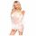 Lace Off-Shoulder Dress and Thong (White) - Penthouse Lip Smacker 