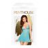 Penthouse Bedtime Story - Nightgown & Thong (Turquoise) 