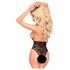 Penthouse Toxic Powder - Halterneck Bodysuit (Black)  - M/L