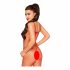 Penthouse Body Search - Open Fishnet Bodysuit (Red) 