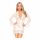 Penthouse Hypnotic Power - Lace Short Robe and Thong (White) 