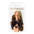 Penthouse Hypthotic Power - Lace Short Robe and Thong (Black) 