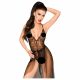 Penthouse Best Forplay - Lace Bodysuit with Sheer Scarf (Black) 