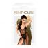 Penthouse Best Forplay - Lace Bodysuit with Sheer Scarf (Black) 