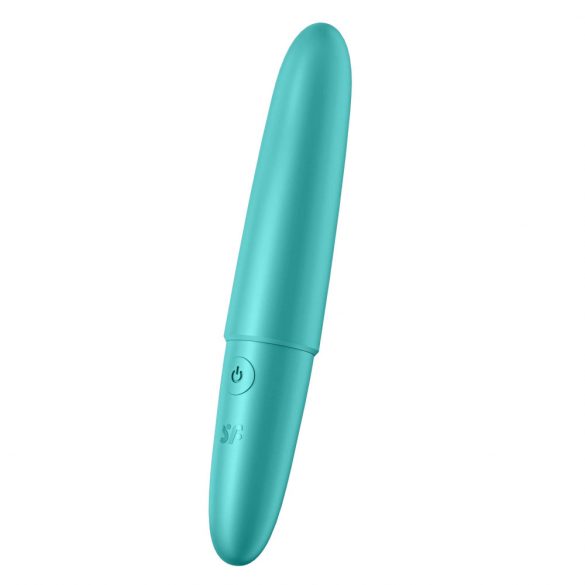 Satisfyer Ultra Power Bullet 6 - Rechargeable Waterproof Vibrator (Turquoise) 