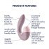 Satisfyer Supernova - rechargeable, air-wave 2-in-1 vibrator (pink)