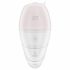 Satisfyer Supernova - Rechargeable Air Pulse 2in1 Vibrator (White) 