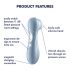 Satisfyer Pro 2 Gen2 - Rechargeable Air Pulse Clitoral Stimulator (Blue) 