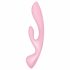 Satisfyer Triple Oh - Rechargeable Clitoral Vibrator (Pink) 