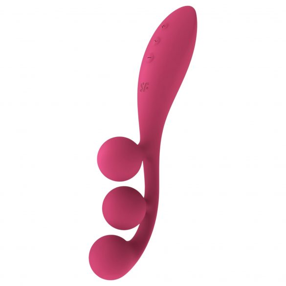 Satisfyer Tri Ball 1 - Rechargeable Multi-Function Vibrator (Red) 