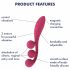 Satisfyer Tri Ball 1 - Rechargeable Multi-Function Vibrator (Red) 