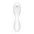 Satisfyer Curvy Trinity 5+ - Smart Air-Pulse 2-in-1 Vibrator (White) 