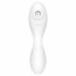 Satisfyer Curvy Trinity 5+ - Smart Air-Pulse 2-in-1 Vibrator (White) 