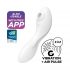 Satisfyer Curvy Trinity 5+ - Smart Air-Pulse 2-in-1 Vibrator (White) 