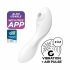 Satisfyer Curvy Trinity 5+ - Smart Air-Pulse 2-in-1 Vibrator (White) 