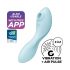 Satisfyer Curvy Trinity 5+ - Smart 2-in-1 Vibrator (Blue)