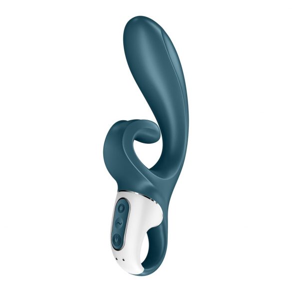 Satisfyer Hug Me - Smart Clitoral Vibrator (Grey-Blue) 