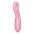 Satisfyer Threesome 4 - Smart Clitoral Vibrator (Pink) 