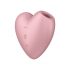 Satisfyer Cutie Heart - Rechargeable Air-Pulse Clitoral Vibrator (Pink) 