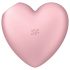 Satisfyer Cutie Heart - Rechargeable Air-Pulse Clitoral Vibrator (Pink)