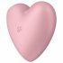 Satisfyer Cutie Heart - Rechargeable Air-Pulse Clitoral Vibrator (Pink) 