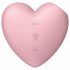 Satisfyer Cutie Heart - Rechargeable Air-Pulse Clitoral Vibrator (Pink) 