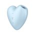 Satisfyer Cutie Heart - Rechargeable Air Pulse Clitoral Vibrator (Blue) 