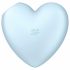 Satisfyer Cutie Heart - Rechargeable Air Pulse Clitoral Vibrator (Blue) 