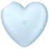 Satisfyer Cutie Heart - Rechargeable Air-Pulse Clitoral Vibrator (Blue)